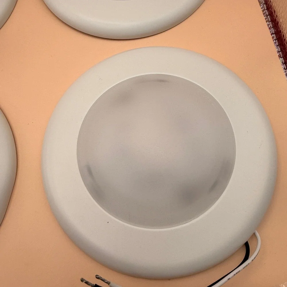 Pack of 6 ASD LED Disk Lights 4 Inch, 10W 3000K Warm White 650LM, Dimmable Flush